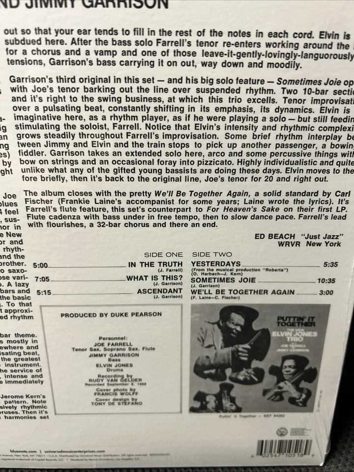 Elvin Jones - The Ultimate Elvin Jones W/ Joe Farrell & Jimmy Garrison SEALED RE - Image 4 of 4