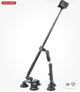 360 Camera Suction Cup Car Mount Kit for Insta360 X4/X5 /X3/Ace Pro/Go 3 NEW USA