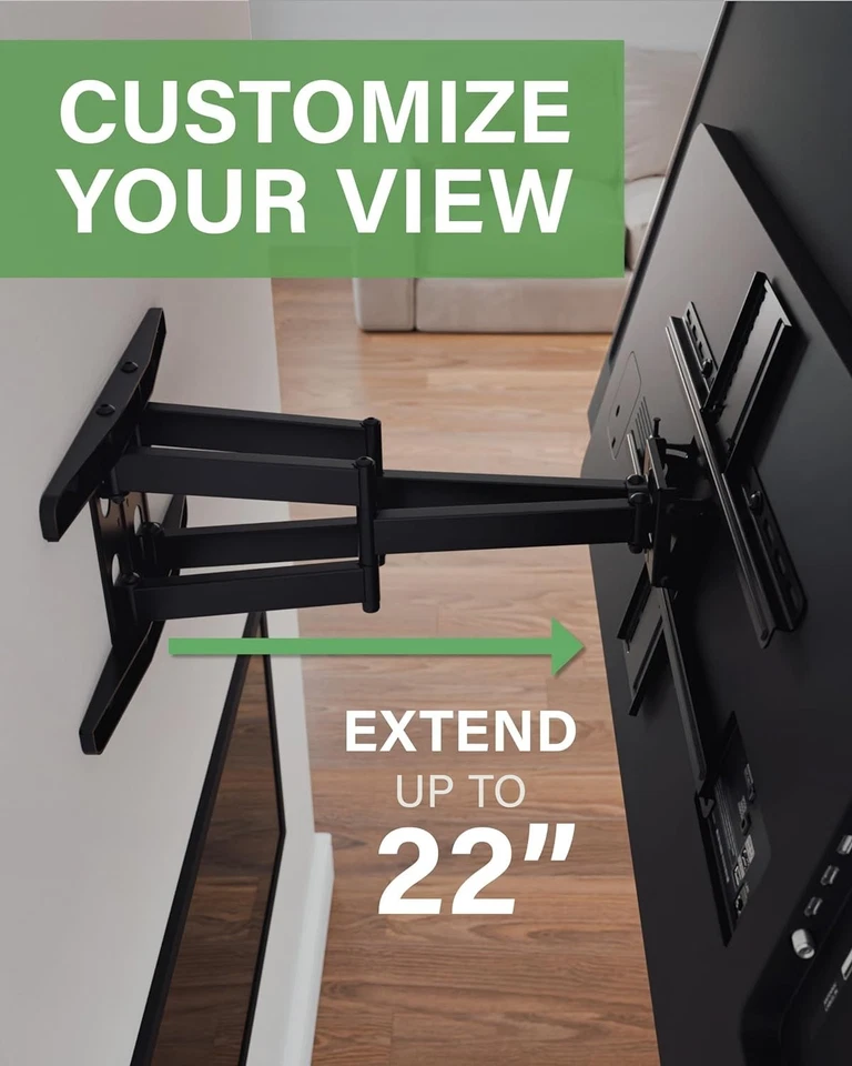 Premium Full Motion TV Mount for 42"-90" TVs - Sturdy & Smooth Extension, OLF22 - Image 4 of 4