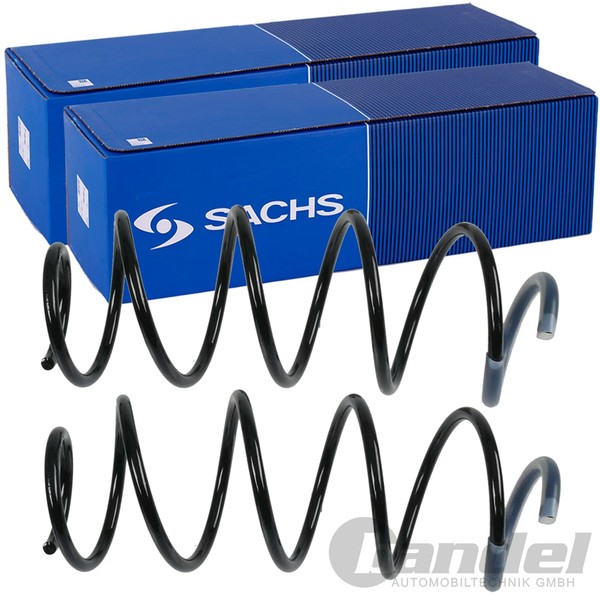 2X Sachs Fahrwerksfedern Satz Vorne Passend FÜR CitroËN C2 Links+Rechts | 998-image