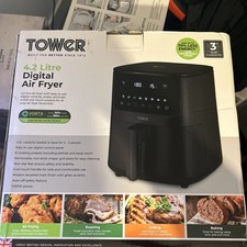 Image of Tower Vortx 4.2L Digital Air Fryer, Vortx 4.2L Digital, 1400W, T17147, Black