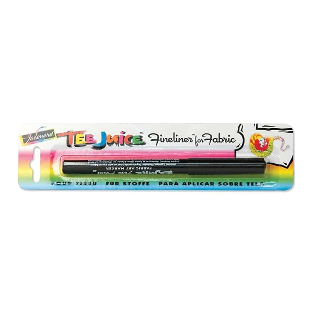 Jacquard JAC-PEN1008 Fine Tee Juice Fabric Marker, Black,Art