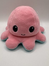TeeTurtle The Original Reversible Moody Octopus Plush Toy Pink Blue