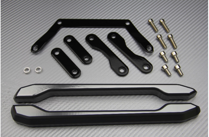 Poignée passager pour Yamaha MT09 en alu anodisé titane 2013-2016