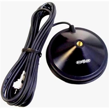 Hustler MBMMAG 5 in. Magnet Mount with 16 ft. RG58 Coax & PL259 Connector  Black