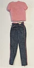 Vtg Barbie Superstar FASHION JEANS pink shirt #5315 Original Fashion Set 1981
