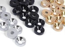 Golden Age Neck Mounting Ferrules, Gold, package of 12