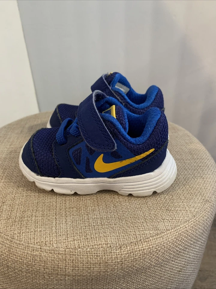 NIKE Downshifter 6 туфли кроссовки ребенка ясельного возраста Sz 3C Royal синий # 684981-402 - Изображение 4 из 4
