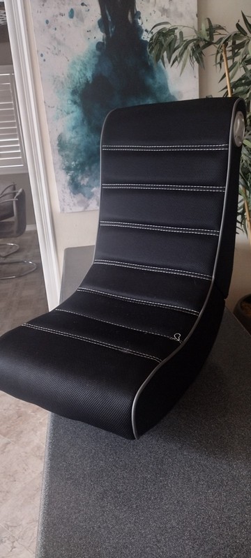 x rocker gaming chair black previously owned working good condition!