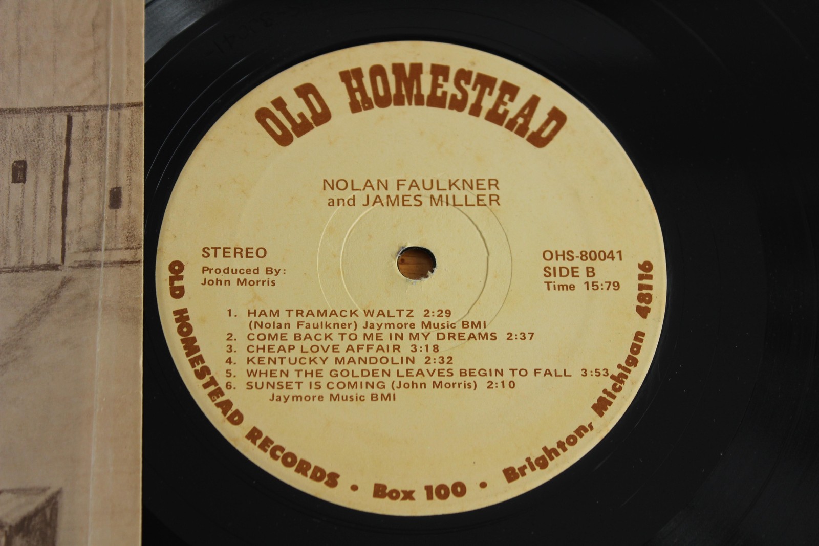 Nolan Faulkner and James Miller Old Homestead Bluegrass LP Vinyl Private Press