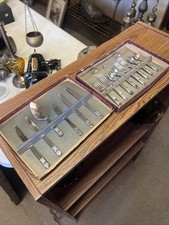 VINTAGE BANNER METALTONE PLASTIC JUNIOR CHILD'S CHILDRENS TABLEWARE IN BOX