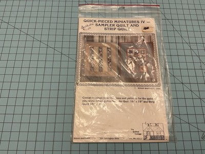 Quick Pieced Miniatures IV Sampler & Strip Quilt Pattern by The Quilted Cottage