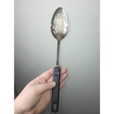 Vintage ECKO Forge Stainless Black Composite Rivet Handle Spoon