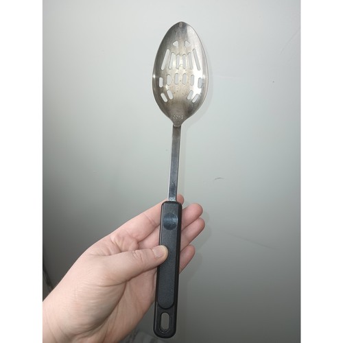 Vintage ECKO Forge Stainless Black Composite Rivet Handle Spoon
