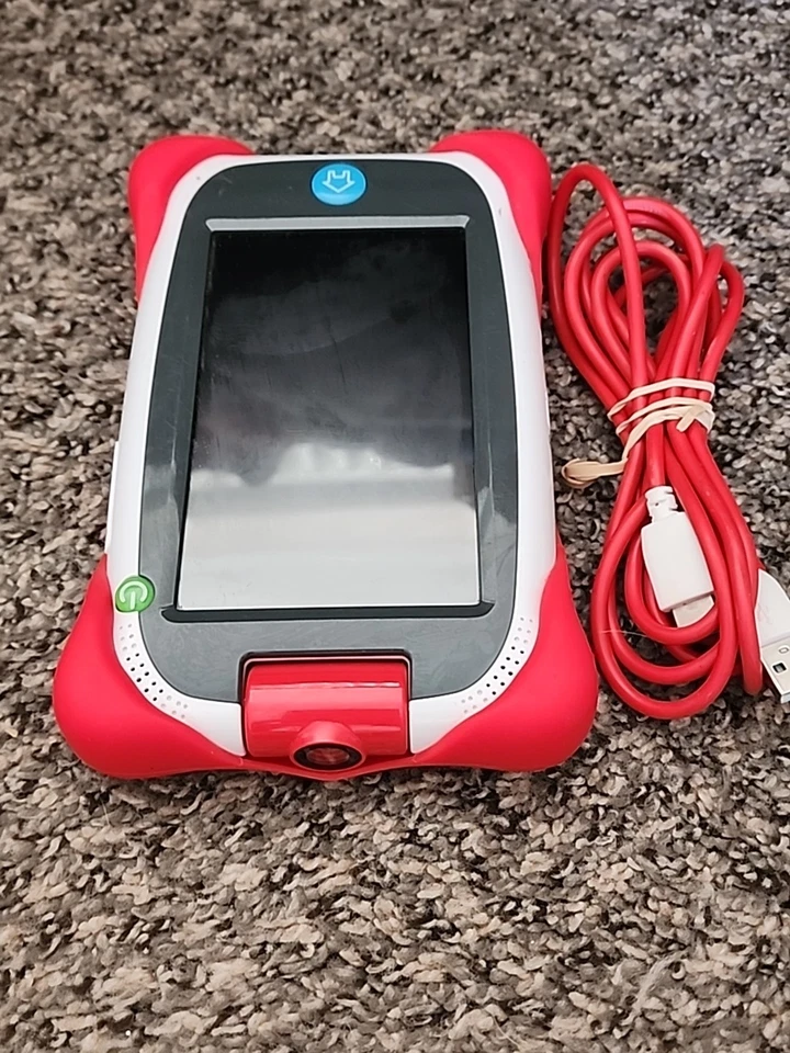 Nabi Jr. Tablet 8GB Case & USB Cord Red Bumper Camera Wifi Capable WORKS - Image 4 of 4