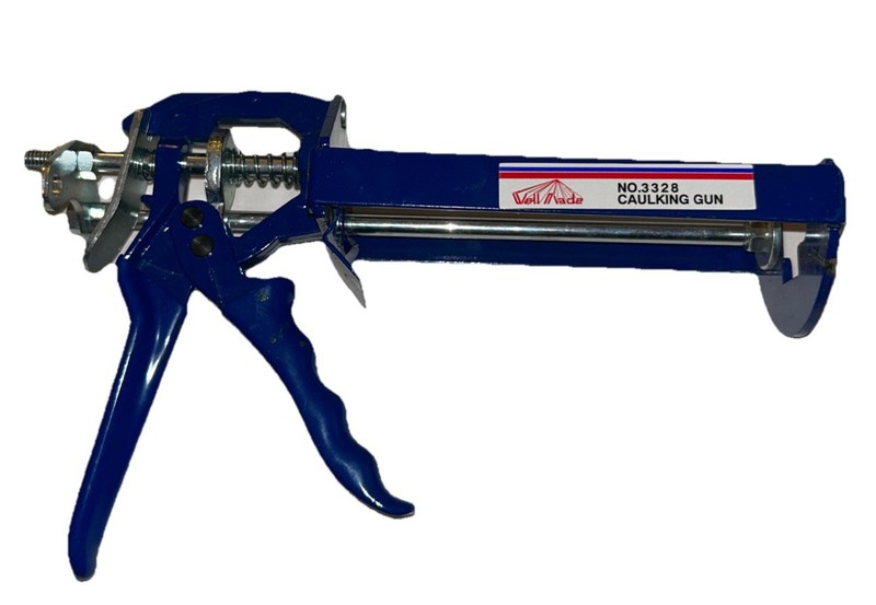 NEW Well Made Caulking Gun #3328 Royal Blue Made in Taiwan