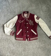 True Religion Ritchie Varsity Jacket Woman  s S Spartans VTG