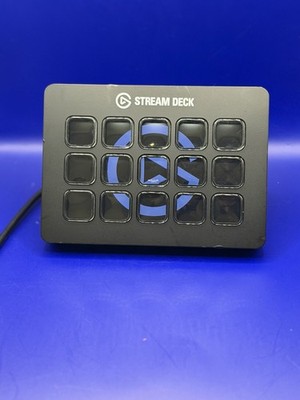 Elgato Stream Deck 15 Key 20GBA9901 Black USB Controller w/ Stand & USB Cable
