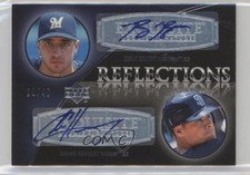 2007 Exquisite Rookie Signatures 22/40 Ryan Braun Chase Headley Auto 00ws