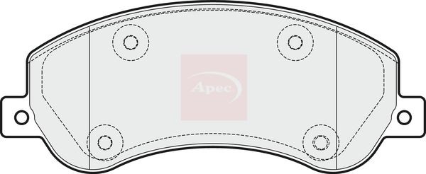 Braking System Disc Brake Brake Pad Set APEC PAD1816 Front Fits VW Amarok