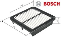 Bosch F026400352 Luftfilter Luftfiltereinsatz FüR Suzuki