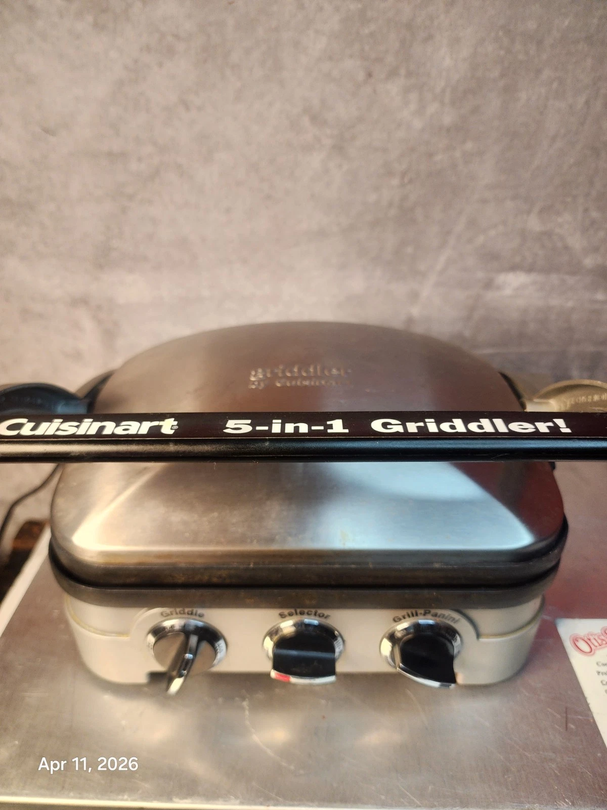 Cuisinart 5-in-1 Griddler Model GR-4N(TK) Grill Griddle Panini Sandwich Maker
Opens in a new window 