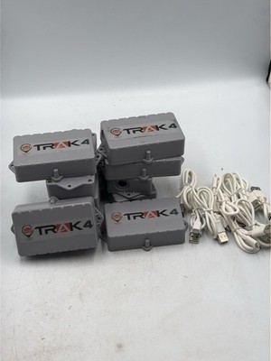 Trak-4 GPS Tracker for Vehicles Equipment Assets Gray 10 Pack Used
