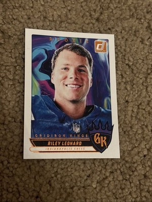 Riley Leonard 2025 Donruss #RGK-RLD Rookie Gridiron Kings Indianapolis Colts