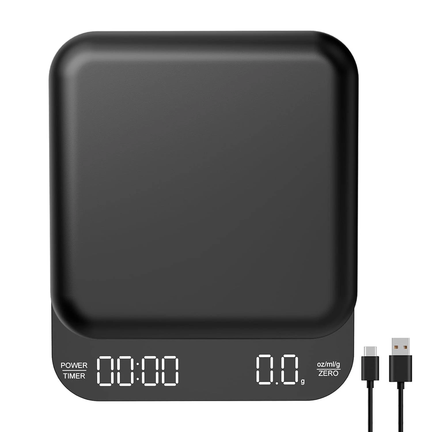 Digital Mini Coffee Scale with Timer, Rechargeable Espresso Scale, 3kg/0.1g H...