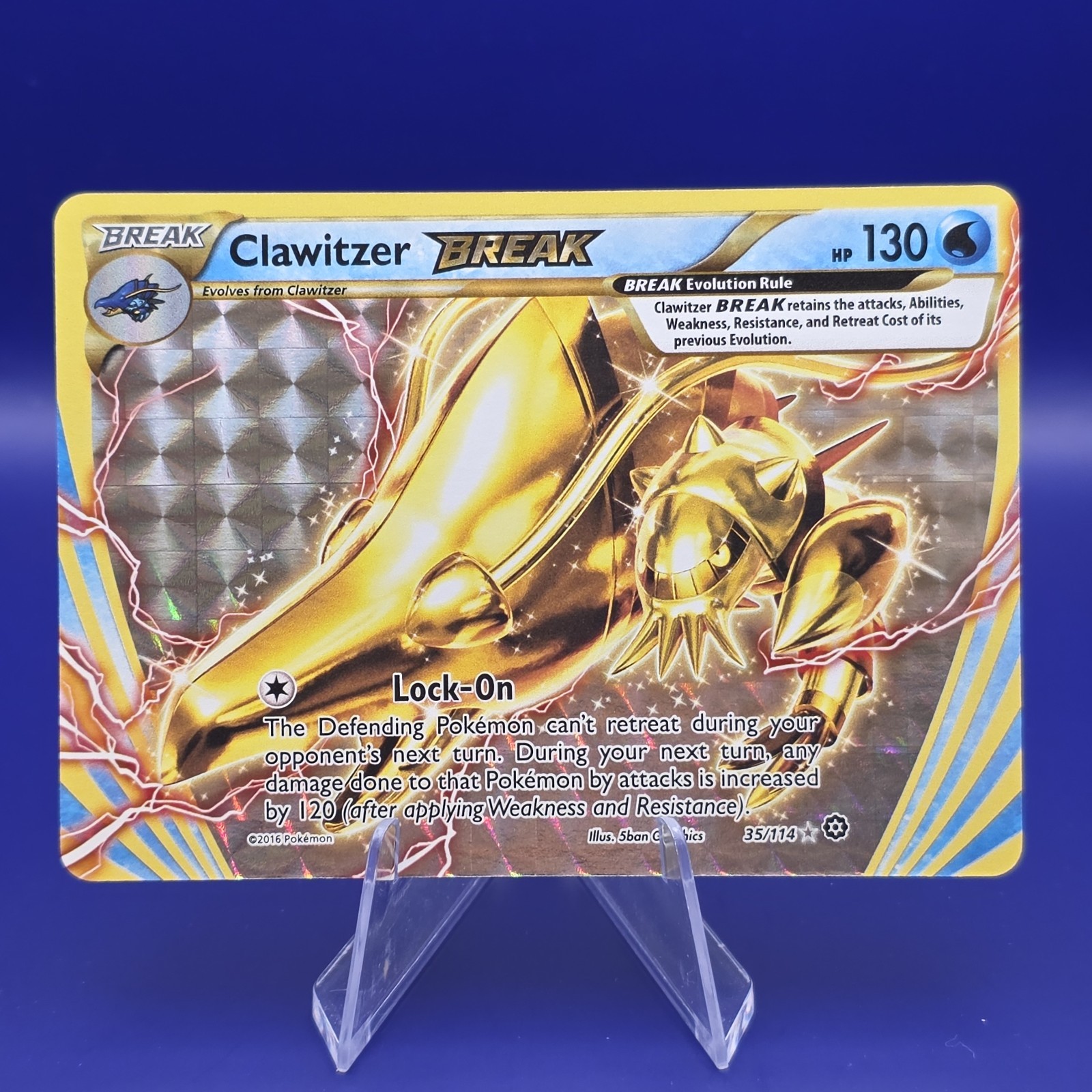 Clawitzer BREAK 35/114 XY Steam Siege Holo Rare Pokemon NM