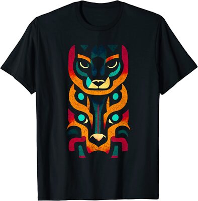 Aztec Jaguar Ancient Warrior Native Mexican Design Great Tee T-Shirt