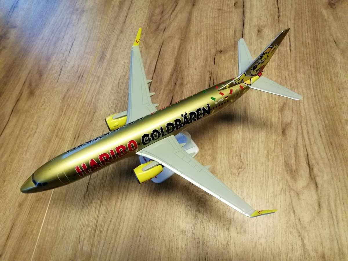 HARIBO GOLDBÄREN Boeing 737-800 1:200 Herpa Wings TUIfly Boeing 737-800 HARIBO Goldaren 