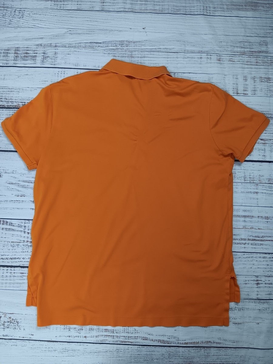 Polo Ralph Lauren Polo T-Shirt Men's Large Orange Pima Soft Touch