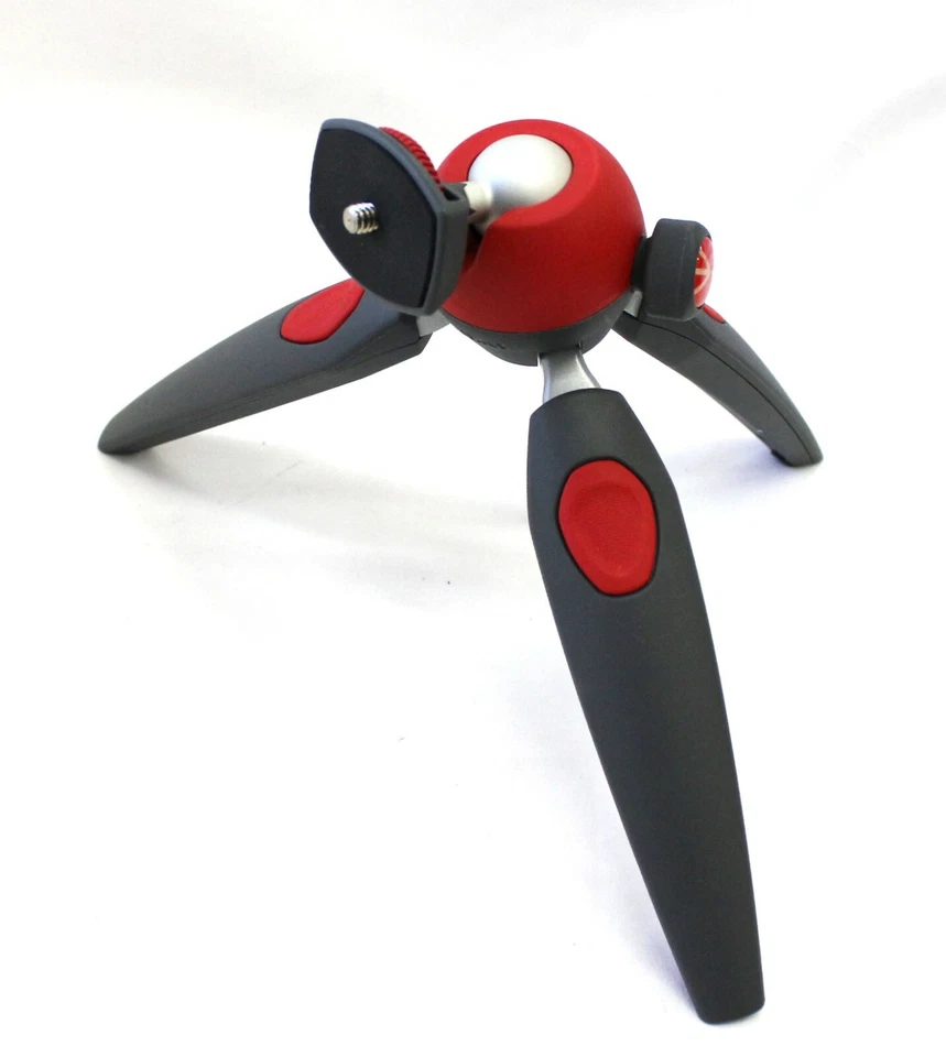 Trípode Manfrotto Mini Pixi Evo 2 secciones rojo de Japón Foto 3 de 4