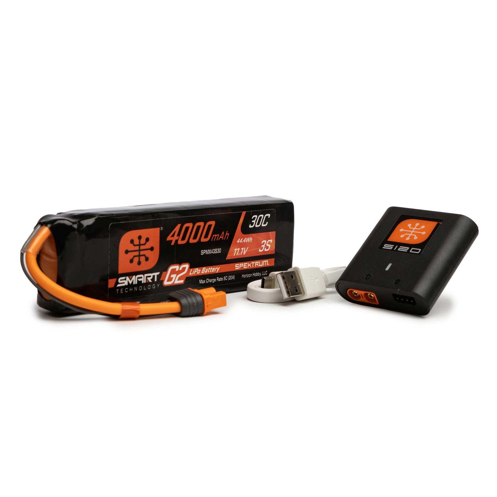 Spektrum Smart Bundle 4000Mah 3S Lipo + S120 Ladegerät