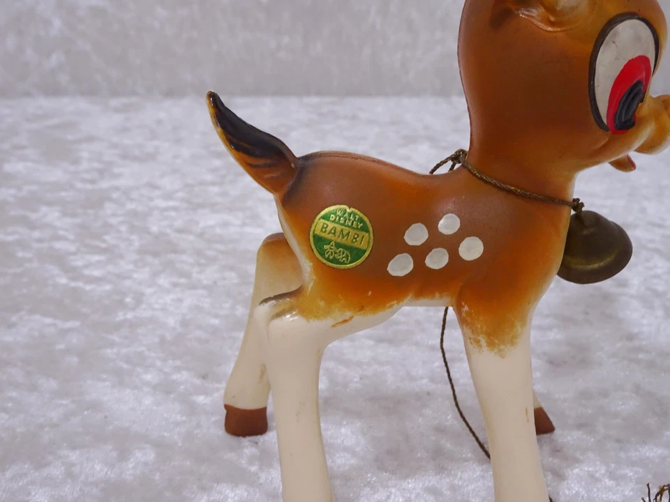Walt Disney Design Kunststoff Spielzeug Bambi Rehkitz Vintage um 1960/70 - 14 cm - Bild 4 von 4
