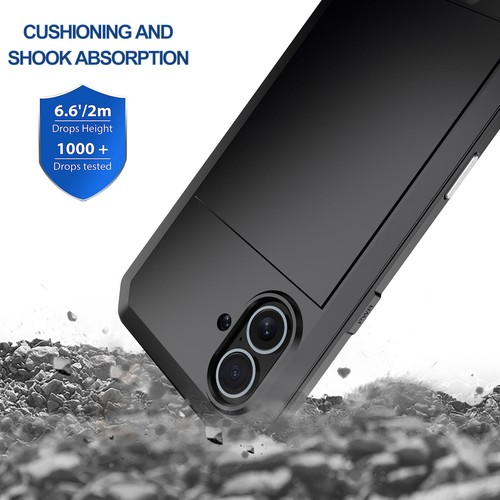 For iPhone 16 Plus 16 Pro Max Shockproof Heavy Duty Metal Protection Case Cover - Picture 15 of 70