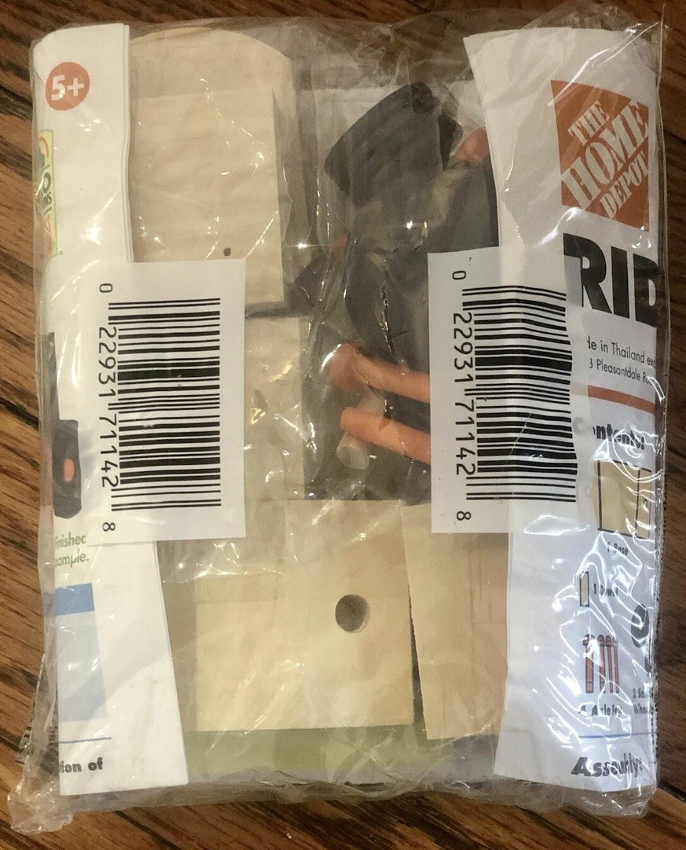 New Home Depot Kids Wooden Workshop Riding Lawn Mower Wood Kit Pin