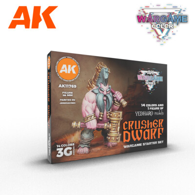 AK Interactive - Wargame Starter Set - Crusher Dwarf Paint Set - AK11769