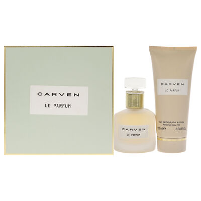 Le Parfum by Carven for Women - 2 Pc Gift Set 1.66oz EDP Spray, 3.33oz Perfume