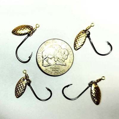 Four (4) Fly Rod Fishing Lures Spoons, Ultra-light, 0.4 Grams, Gold, #8 Hooks | eBay Four (4) Fly Rod Fishing Lures Spoons, Ultra-light, 0.4 Grams, Gold, #8 Hooks | eBay