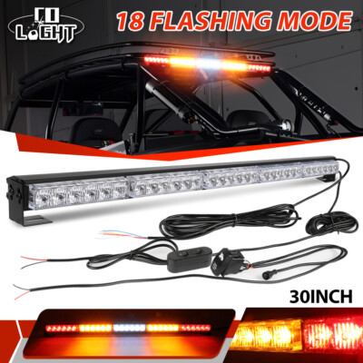 For 2017-2024 Can-am Maverick X3 MAX 30'' Rear LED Chase Light Bar Strobe Running