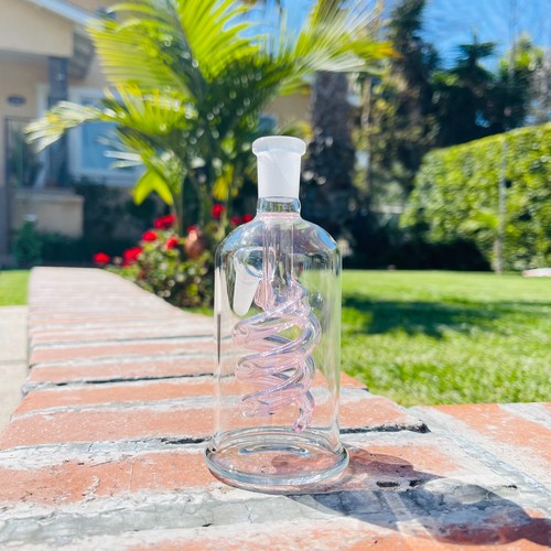 5'' Premium Quality 14mm 45° Dry Ash Catcher Pink Water Filter Bong Bubbler - Picture 3 of 11