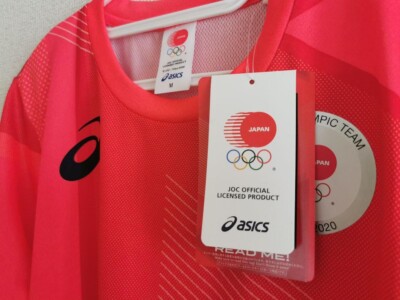 ASICS 東京2020 ポロシャツ 記念バッチ 東京2020オリンピックパラリンピック記念ポロシャツ アシックス