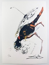 Salvador Dalì originale stampa artistica d'epoca litografia firmata limitata con certificato di autenticità