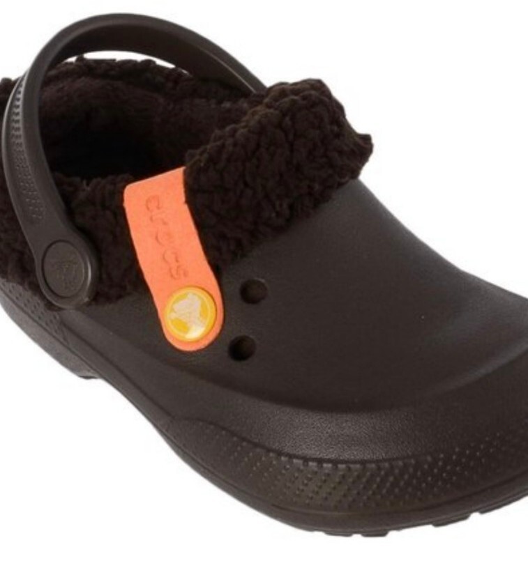 Black  New Crocs 14462 Blitzen II Lined Clog (Toddler/ Little Kid