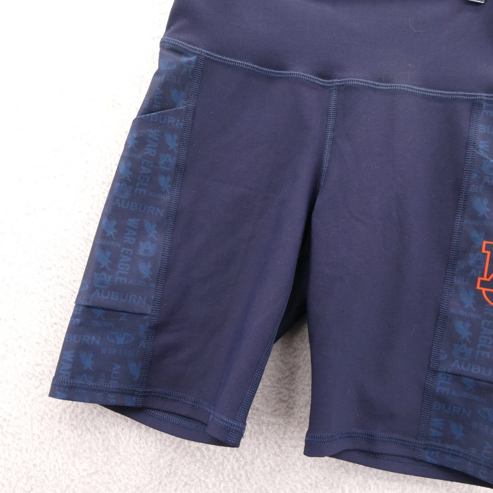 Auburn Tigers Athletic Shorts Womens Small Blue Pockets Certo NCAA Stretch New - Image 2 of 4