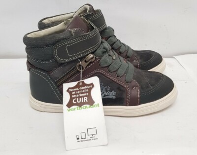 K/202# Vertbaudet Jungen Schnürpumps Hi Top Größe EU 31