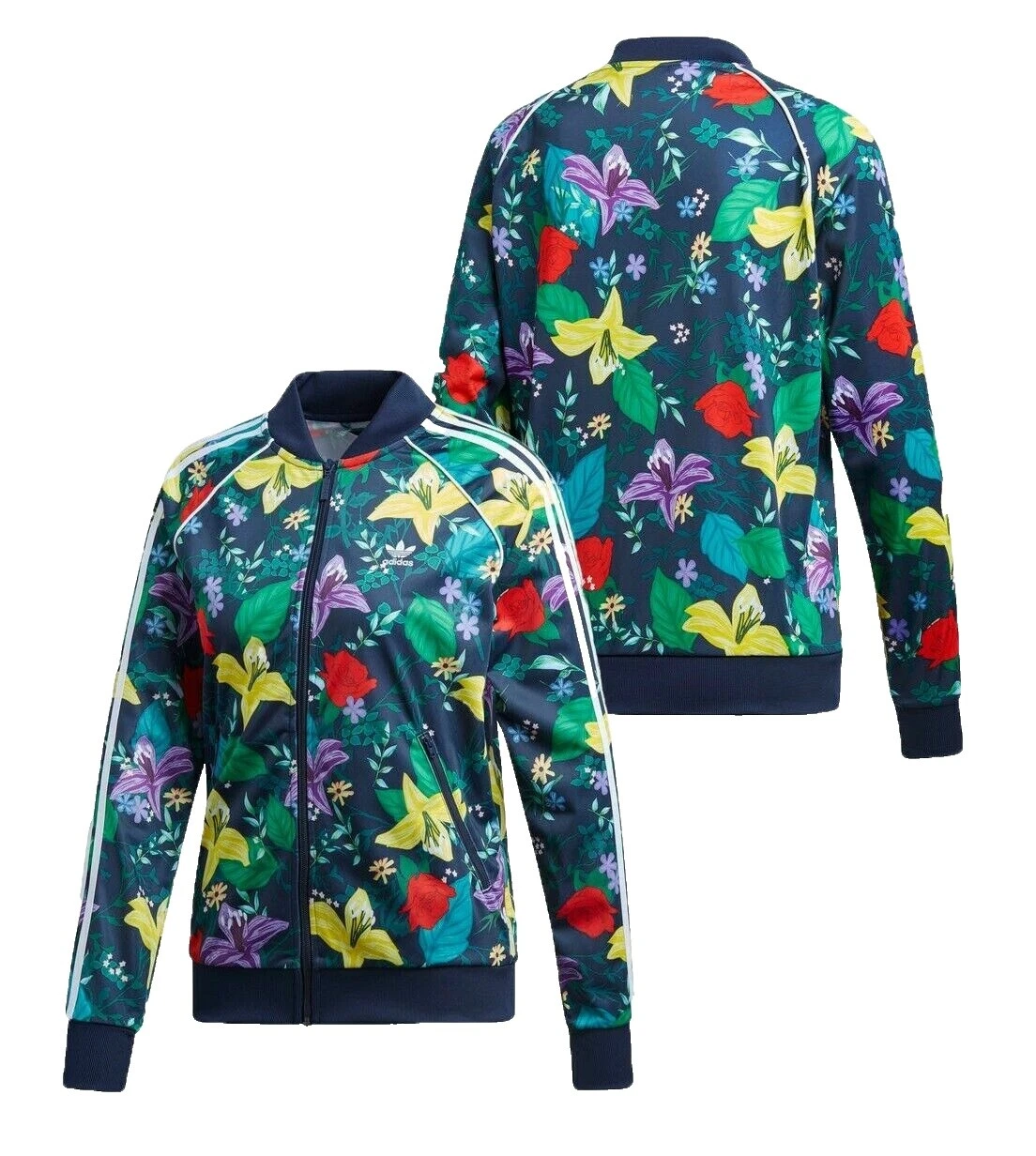 Chaqueta de pista Chaquetas Ropa Deportiva Floral Multicolor para Mujer