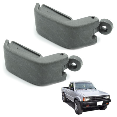 Pair Gray Rear Window Latch For Mazda B2200 Pickup Truck 1985-1998 – Metal, Direct Fit